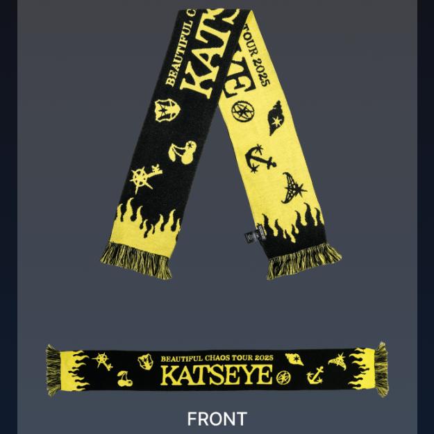 Предзаказ шарфа-слогана KATSEYE THE BEAUTIFUL CHAOS TOUR