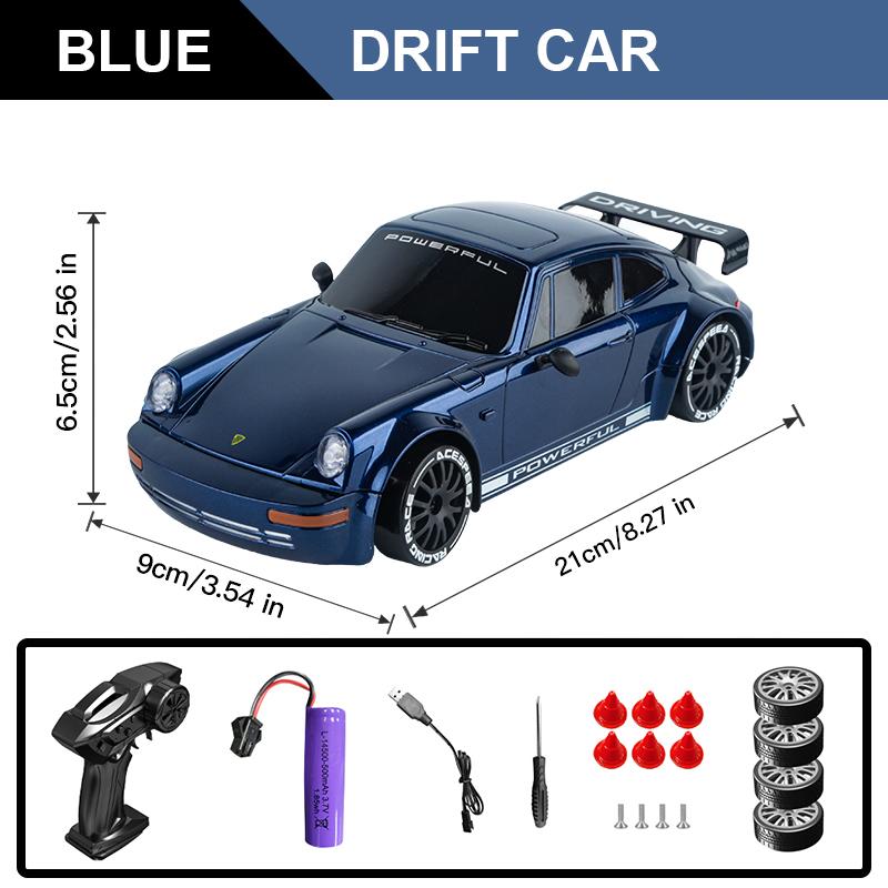 1/20 Полномасштабная радиоуправляемая машина Соревновательная 2,4G 4WD 15 км/ч со светом Пульт дистанционного управления Дрифт-гоночный автомобиль Игрушки для детей Подарки на день рождения