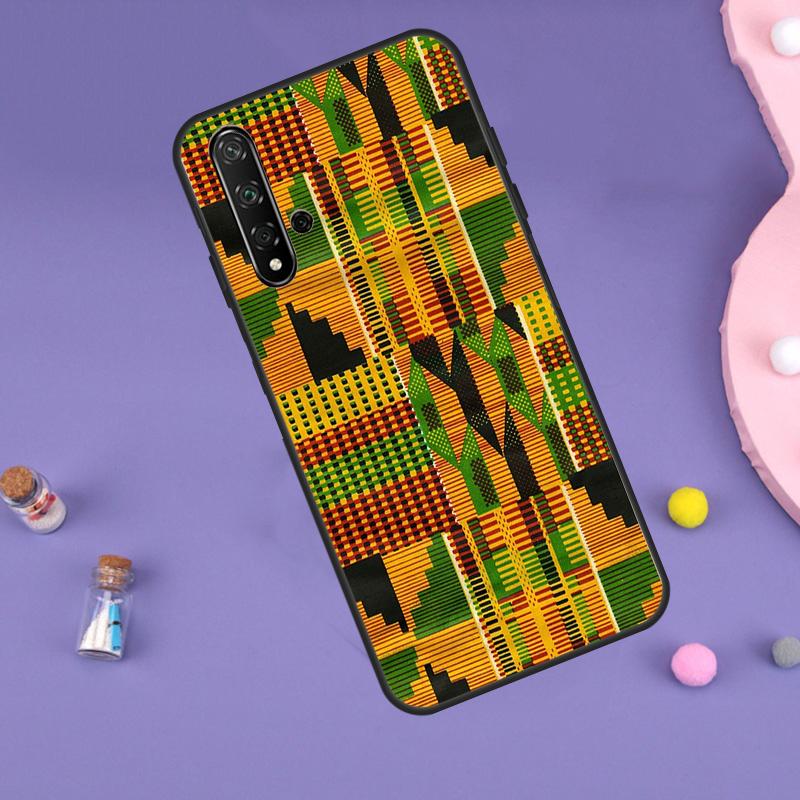 African Wax Print Design Case For Huawei P30 P20 P40 Lite Nova 5T 11i 8i 3i 9 10 SE 11 Pro Y90 Y70 Y61 Y60 Y91 Cover