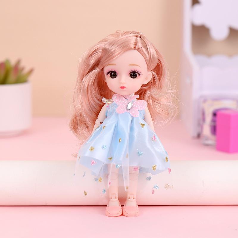 Кукла-наряд Бао Бэйди: Игрушка для девочек BJD 16 см с 13 шарнирами. Идеальный подарок на день рождения принцессы для детей.