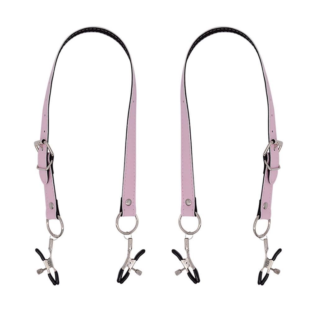 Эротический зажим для половых губ БДСМ-связывание, ограничения, регулируемая кожаная сбруя, зажим для клитора, секс-флирт, зажимы для сосков, секс-игрушки для женщин