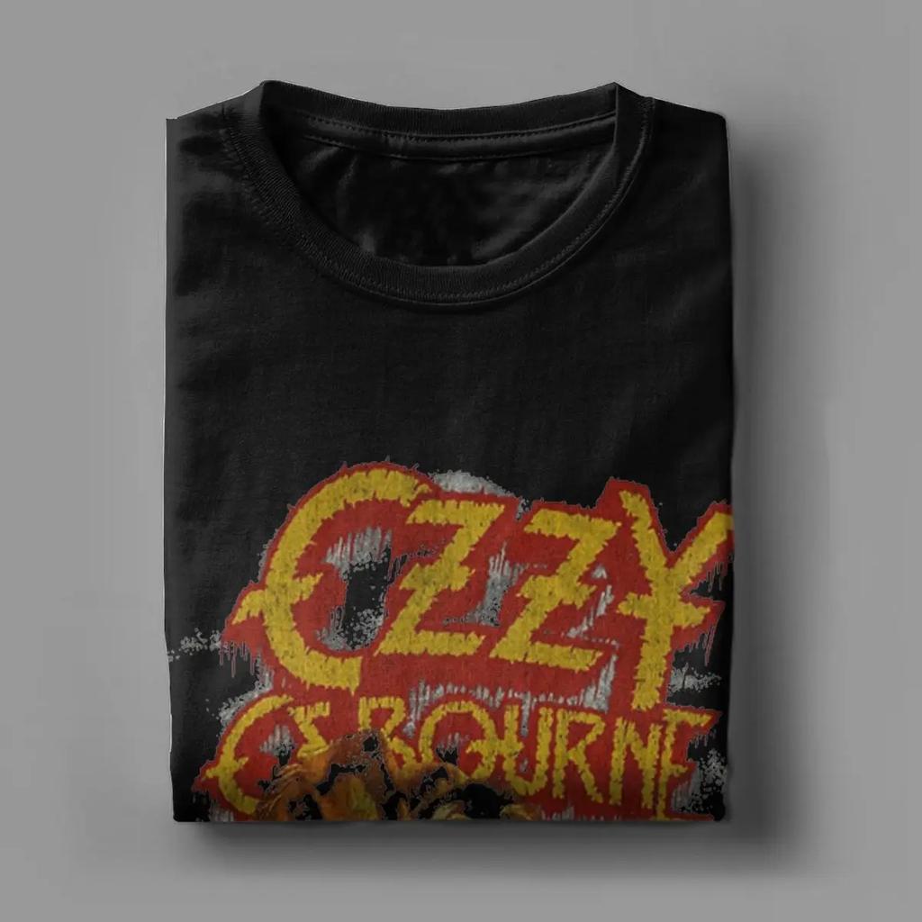 Ozzy Osbourne T-Shirt Men Casual 100% Cotton Tee Shirt O Neck Short Sleeve T Shirt Gift Idea Tops