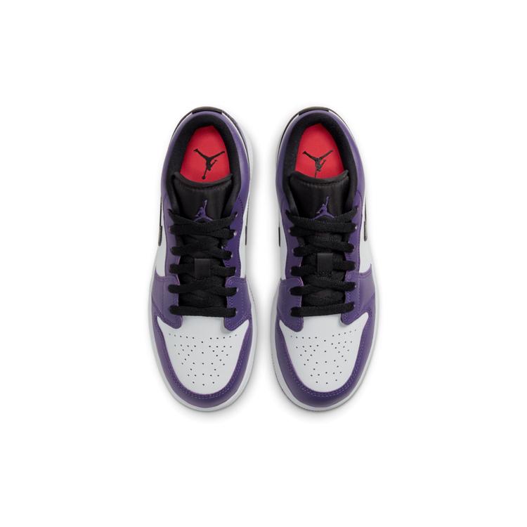 Jordan 1 Низкий суд Пурпурный Белый GS 553560-500