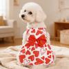Bow Lace Medium/Small Pet Skirts Breathable Dog‘s Summer Dress  For Puppy Poodle Chihuahua Etc