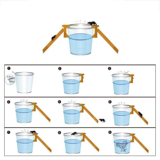 Ловушки-качели для мышей-вредителей, грызунов, прогулочная доска, мышеловка, инструмент для ловли приманок