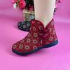 2025 Winter Old Beijing Cotton Shoes for Elderly Women, Plus Velvet Lined & Non-Slip Warm Mother Shoes