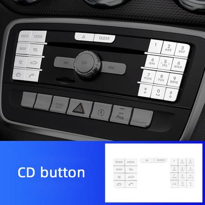 Декоративная накладка на центральную консоль автомобиля с кнопками CD, мультимедийными кнопками для Mercedes Benz A B GLA CLA CLS GLE GLS X156 W176 W246 C117