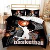 Basketball Football 3D Digital Printed Bed Kit Three Piece Quilt Cover