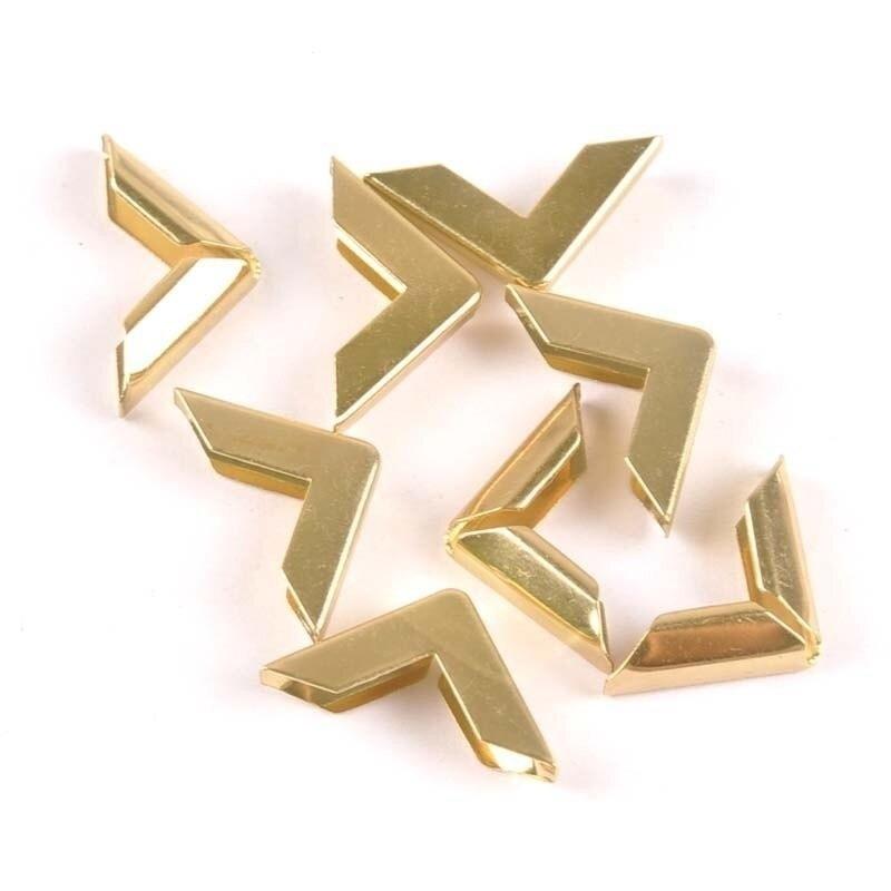 300PCS Metal Corner Protectors Rust-Proof Durable Edge Guards for Scrapbooks Photo Albums Menus DIY Art Projects