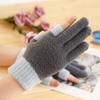 Fashion Men Women Elastic Touch Screen Gloves Thick Warm Mittens Arm Warmers Plus Velvet