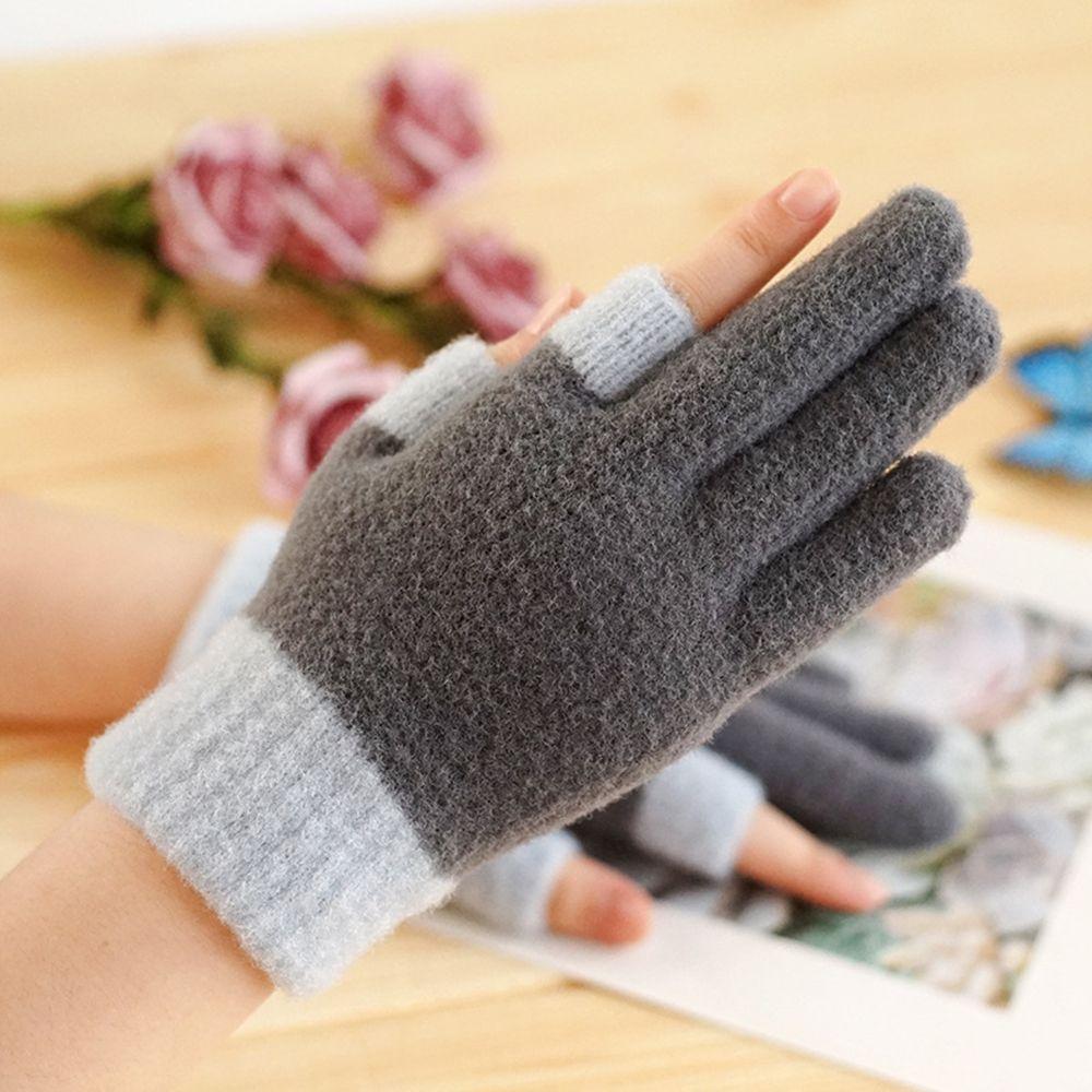 Fashion Men Women Elastic Touch Screen Gloves Thick Warm Mittens Arm Warmers Plus Velvet