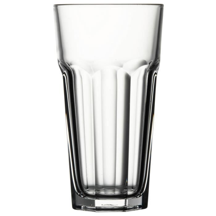 Set 12 verres long drink Casablanca 365 ml élégants