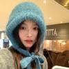 Balaclava Plush Lei Feng Hat Autumn and Winter Trendy Warm Hat Warm Ear Protection Knitted Hat Women