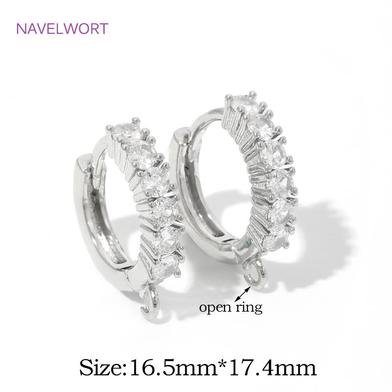 Fashion 18K Gold Plated Earwires Brass Earring Hooks Clasps Accessories,Fasteners For Earrings,DIY Earrings Making Accessories