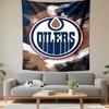 Edmonton Oilers Tapestry Wall Hanging, NHL Hockey Team Logo, Wall Decor for Bedroom Living Room Dorm