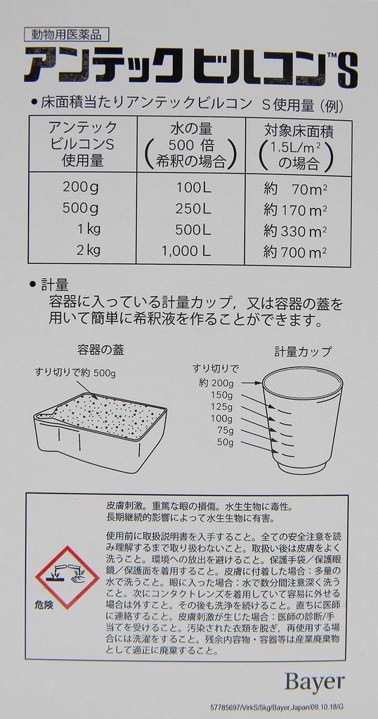 Bayer Yakuhin Antech Bircon S для животноводческих и птицеводческих помещений 5 кг [Ветеринария]
