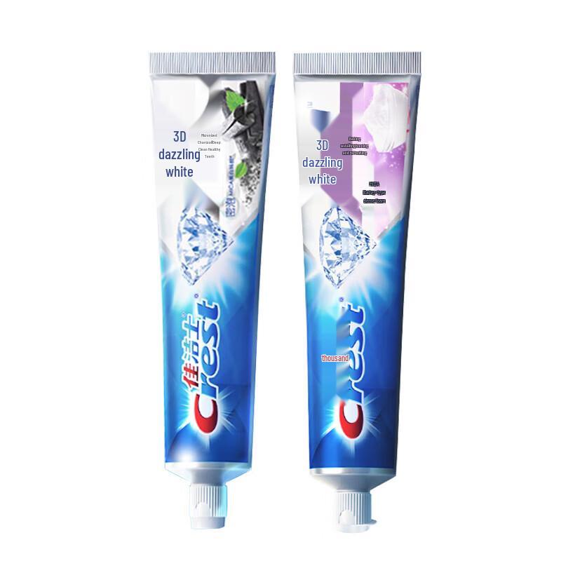 Crest 3D White Baking Soda & Micro-Charcoal Toothpaste Duo