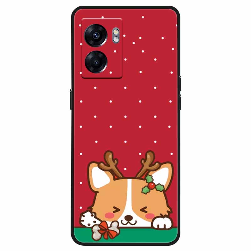 Чехол для OPPO Realme C33 C30s Рождественский Силиконовый Мягкий ТПУ Чехлы для Realme 9 Pro Plus Coque Realme8 5G Новогодний Подарок Funda