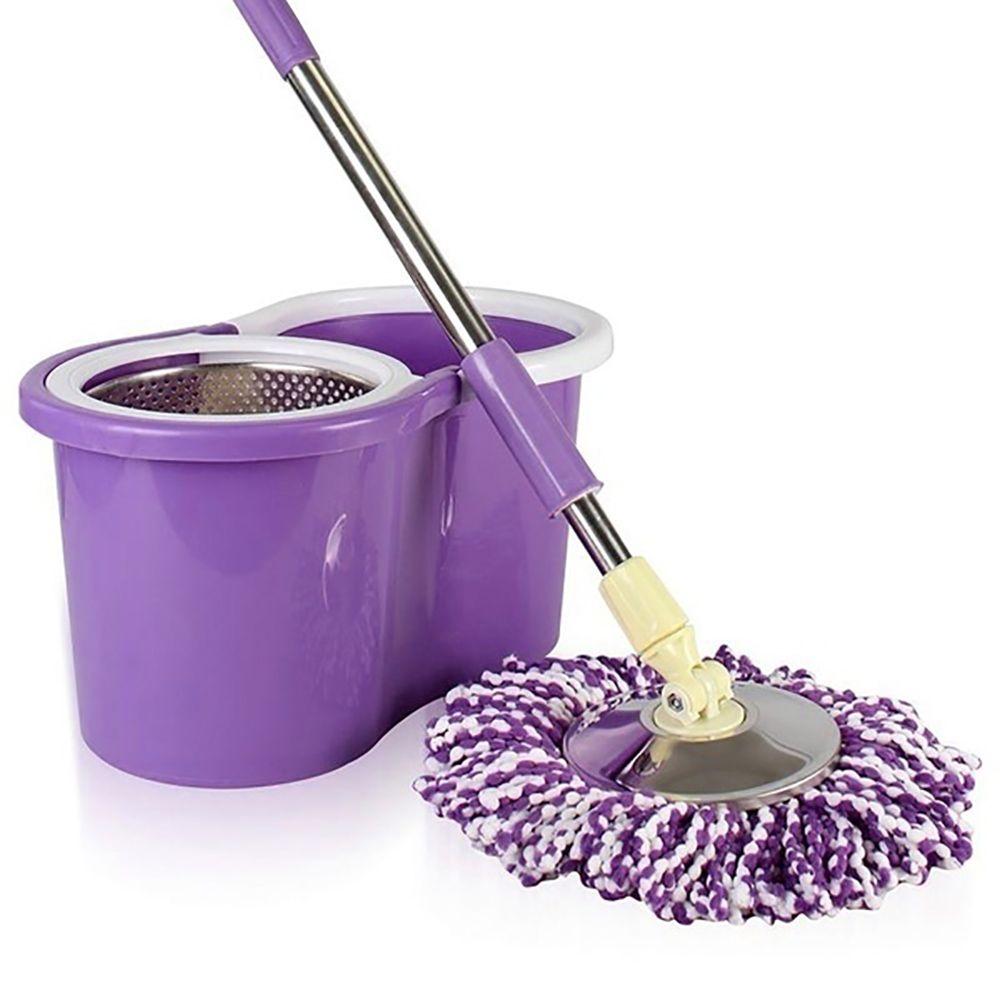 Kitchen Supplies Replacement 360° Rotating Cleaning Pad Floor Cleaner Microfiber Brush Mop Head