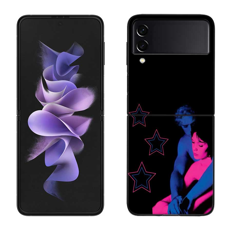 TV Girl Album Phone Case For Samsung Z Flip 7 6 5G Galaxy Z Flip 5 4 3 Black Hard Cell Cover Luxury PC Shell Coque