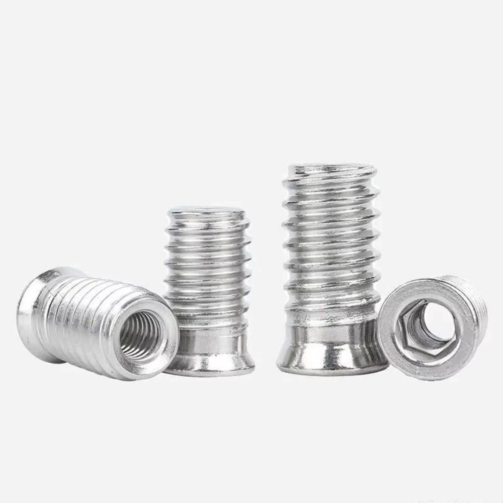 Stainless Steel Hex Socket Insert Nuts Tapered Design Wood Insert Nuts For Wood Furniture