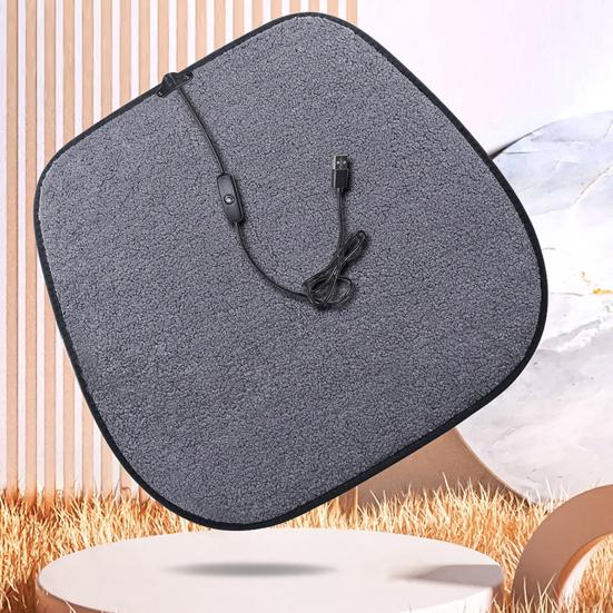 Подушка для сиденья автомобиля с подогревом USB Подогреваемая подушка для стула для зимних поездок Портативная