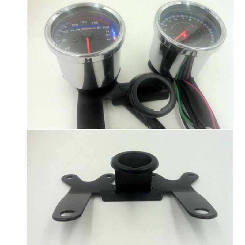 Universal Motorcycle Gauge Mount Bracket Aluminum Alloy Speedometer Tachometer Support for Motorbike Display