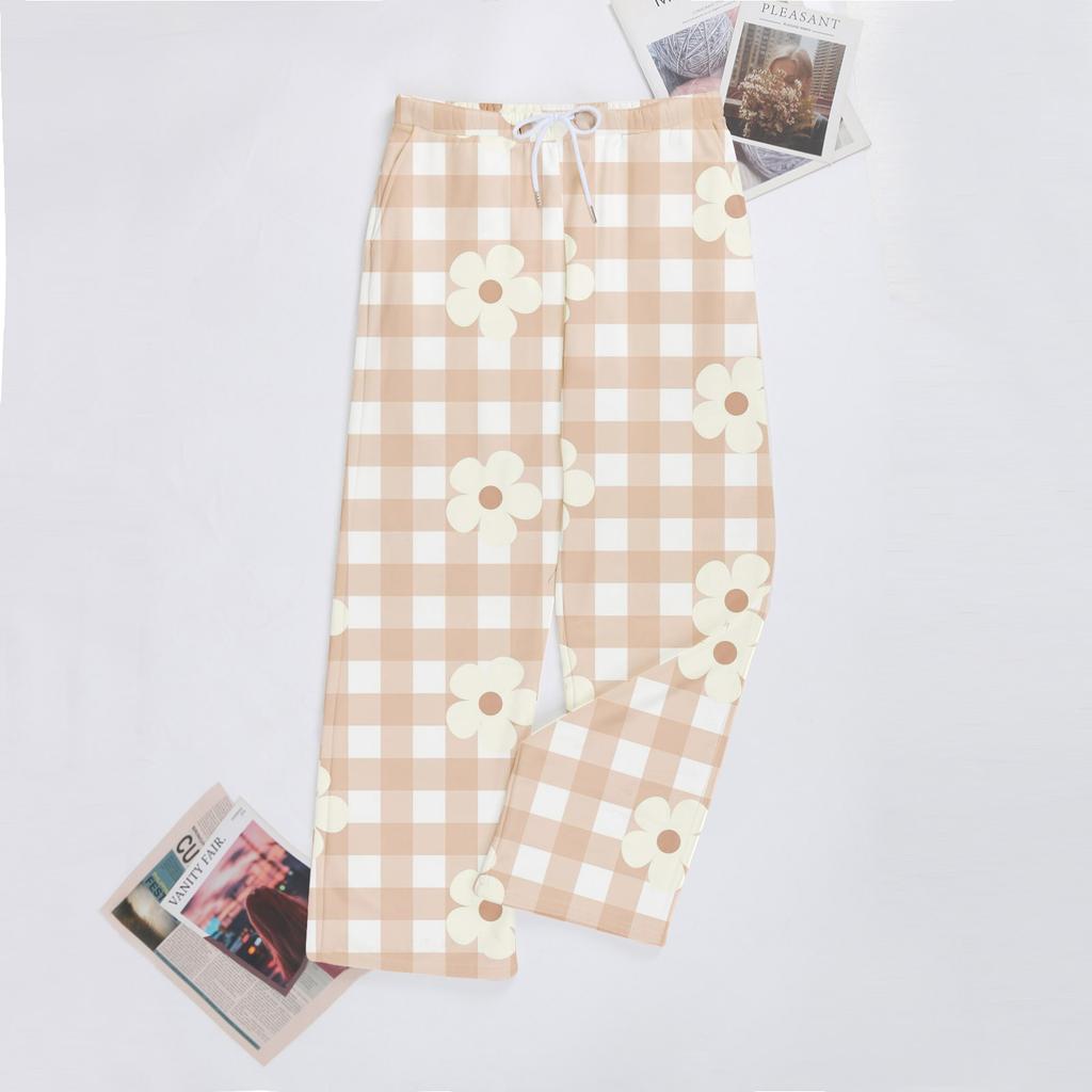 Женские повседневные модные спортивные штаны с мелким принтом повседневные брюки