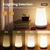 Table Lamp Bedside Lamp For Bedroom 13 Color Changing Touch Night Light RGB Remote Dimmable USB Rechargeable Portable Room Light