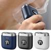 Mini Electric Shaver Digital Display USB Rechargeable Waterproof Double-head Portable Travel Shaving Razor Men Beard Trimmer Hair Remover Tool