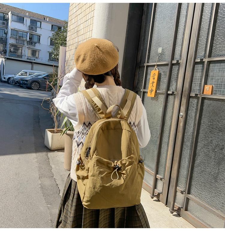 Японский рюкзак из плиссированного нейлона - Большой, Легкий, Повседневный, для Путешествий и Колледжа, Сумка для Ноутбука для Мужчин и Женщин