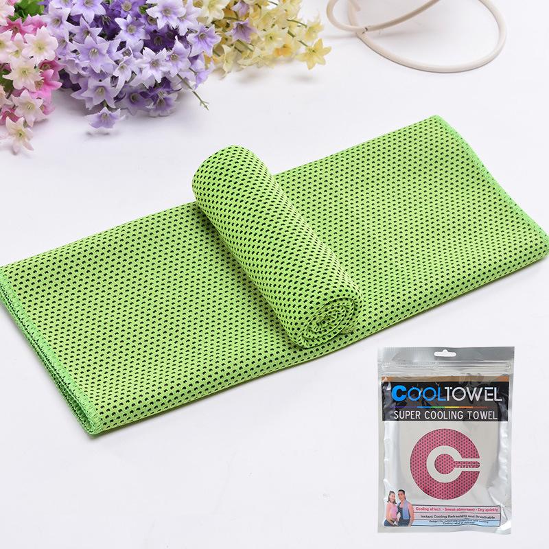 Customizable Ice Silk Summer Sports Towel - Absorbent and Cooling for Fitness