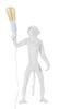 Table Lamp Monkey White Cm Ø 26X34X55