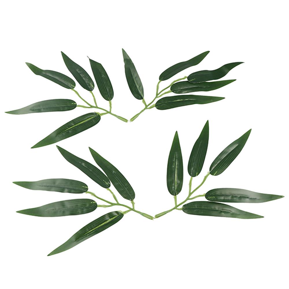 Adornment for Home Office Fake Bamboo Branches Simulation Leaves Bamboo Leaves Artificial Plants