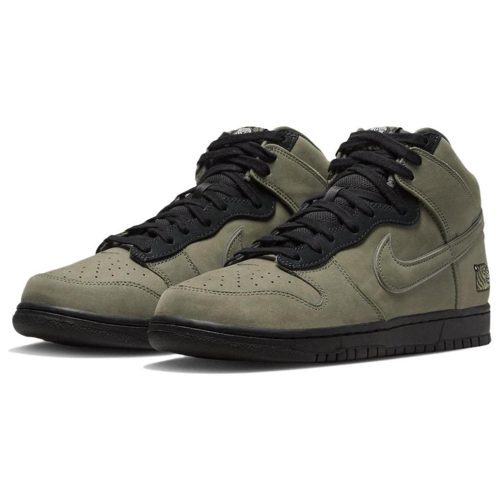 SOULGOODS x Nike Dunk High SP 90-х Унисекс Кроссовки Зеленый Милитари-зеленый Черный DR1415-200