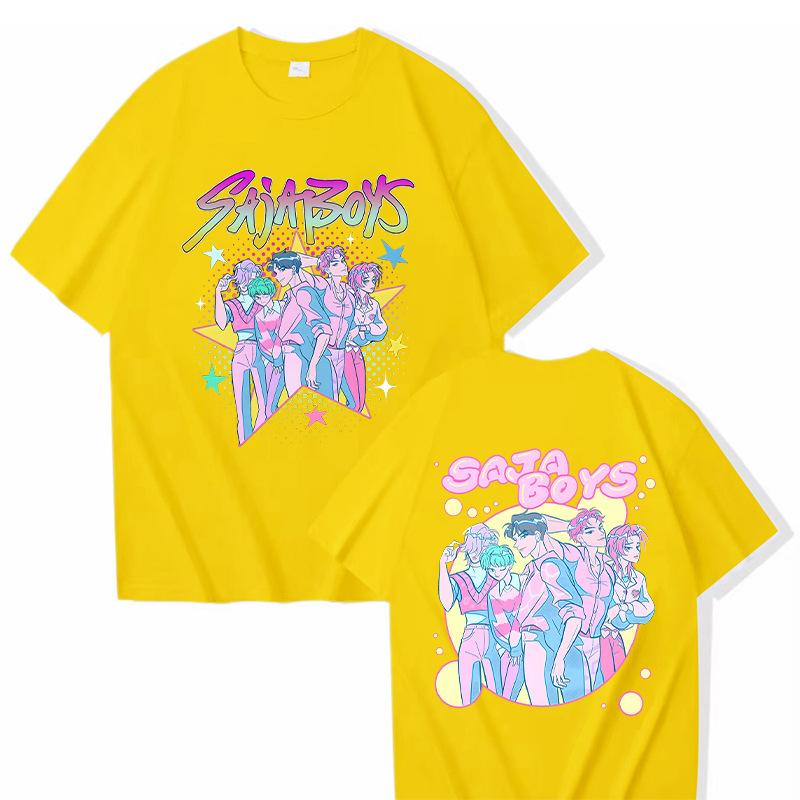 KPop Demon Hunters printed T-shirt casual round neck top short sleeved shirt 5989