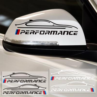 2 шт. Зеркало заднего вида Performance Наклейка на кузов автомобиля Стайлинг автомобиля Для E46 E39 E36 E90 E60 F30 E30 E34 F10 Аксессуары для экстерьера автомобиля