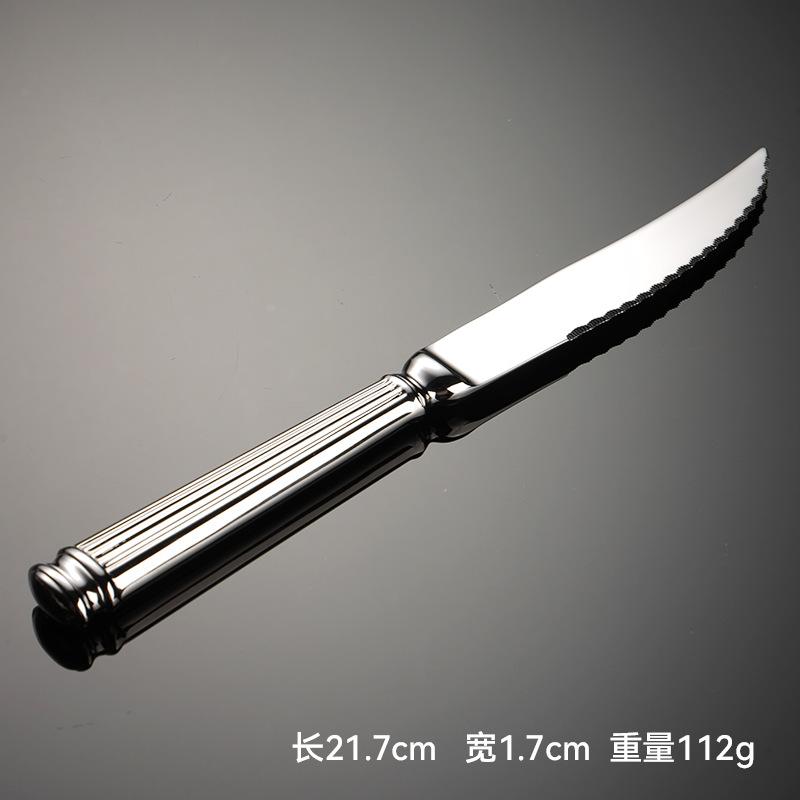 304 кованая римская колонна из нержавеющей стали для отеля, столовые приборы в западном стиле, нож для стейка, вилка, ложка, лопатка для торта, обычная ложка для крема