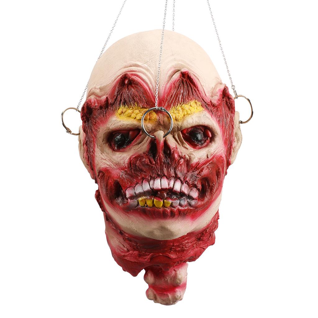 Реквизит Страшные висящие украшения с отрубленной головой Голова кровавого трупа в натуральную величину