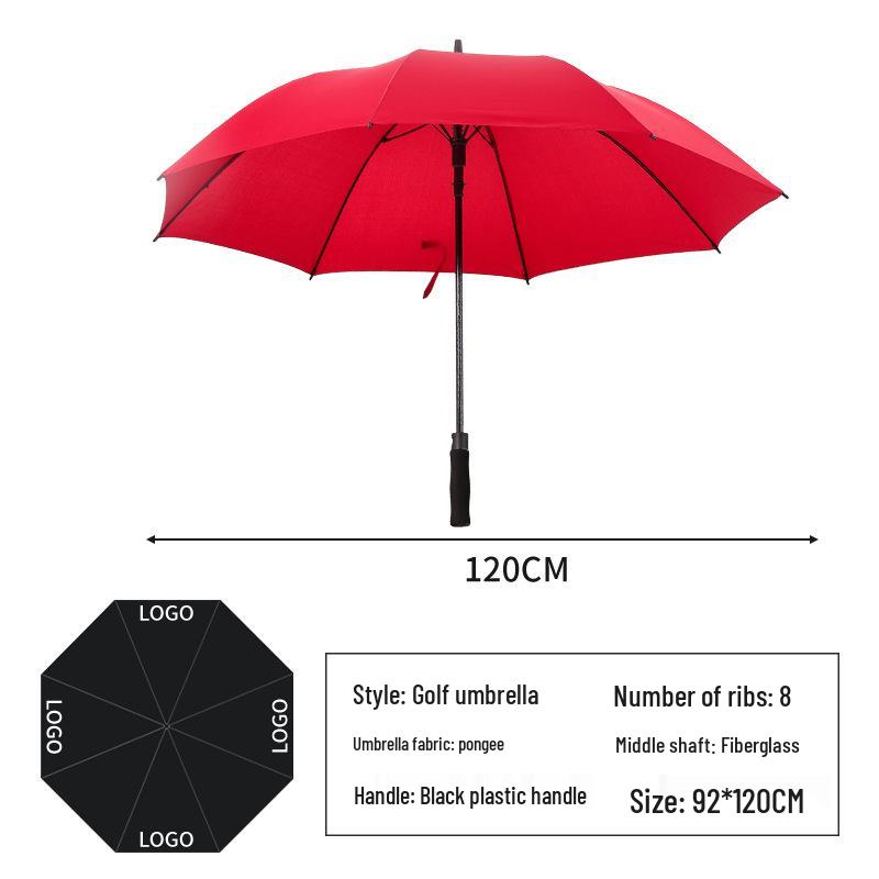 Настраиваемый Сверхлегкий Зонт для Гольфа из Углеродного Волокна с Длинной Ручкой