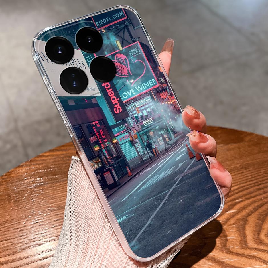 Чехол Для Xiaomi17T 17Ultra Красивый Цветок Астронавт Защита от Отпечатков Пальцев Прозрачный Чехол Для Xiaomi 17T 17 Ultra Coque Funda