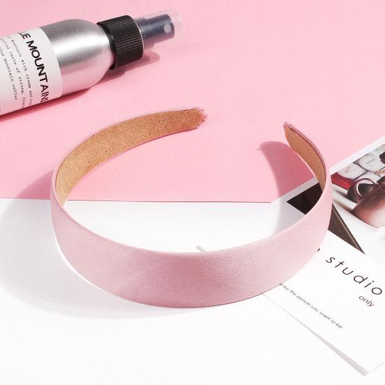 Обруч для волос шириной 3 см, однотонная тканевая повязка на голову, мягкая на ощупь повязка для волос, универсальные аксессуары для волос