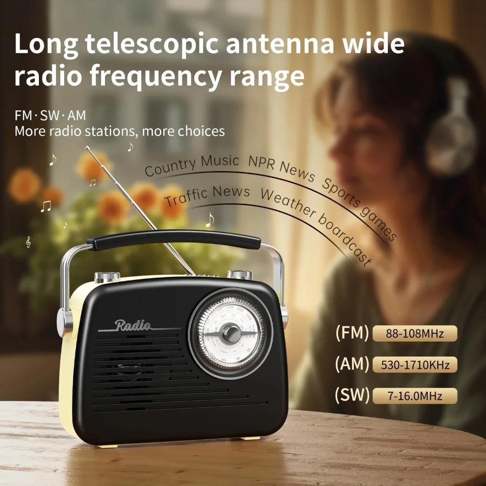 MG003 Винтажное FM AM SW Радио DSP Полнодиапазонный Радиоприемник Портативная Bluetooth-колонка TF-карта USB Музыкальный плеер Для пожилых