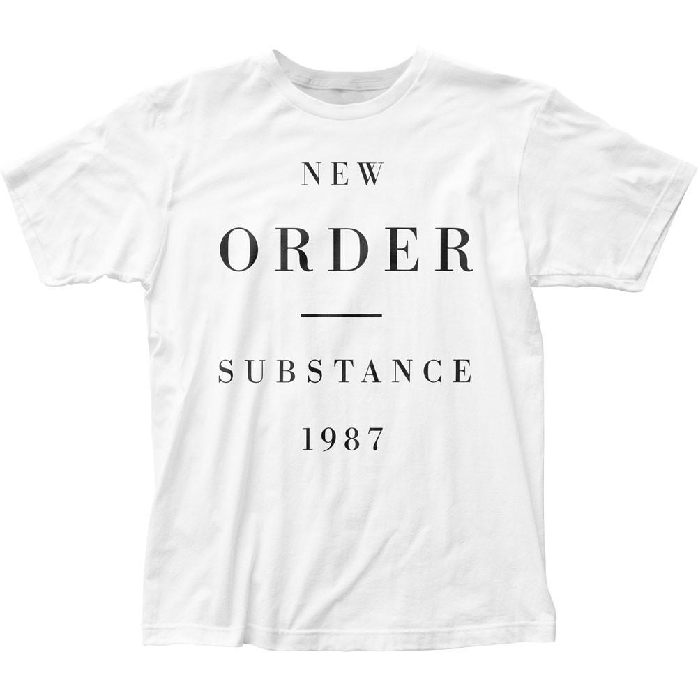 New Order Substance 1987 Мужская футболка Музыка Классический Рок-н-ролл Группа Новая Белая
