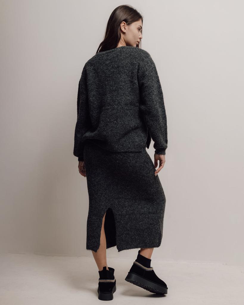 Костюм женский 4333 серый юбка кофта