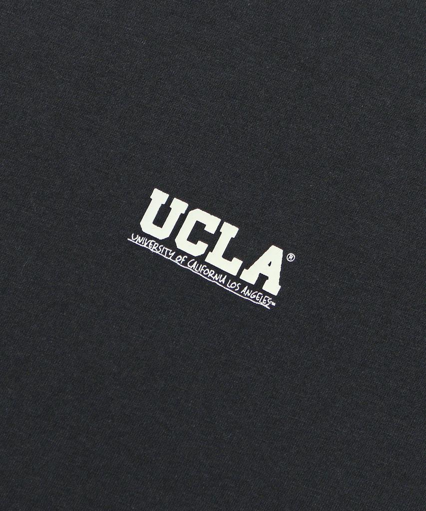 Унисекс футболка с графическим принтом в уличном баскетбольном стиле UCLA [Черная] (Uc5Sta3)