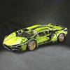 Non-Toxic 1690-Piece Sports Car Building Set Green Abs Living Room Bedroom Decor