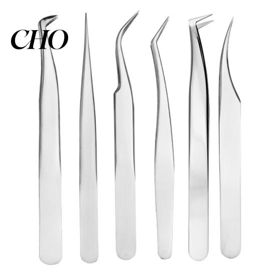 Eyelash Extension Accessories False Tweezers Precision Single Cluster Stainless Clamp Steel Applicator Tool for Lash Artists Home Travel