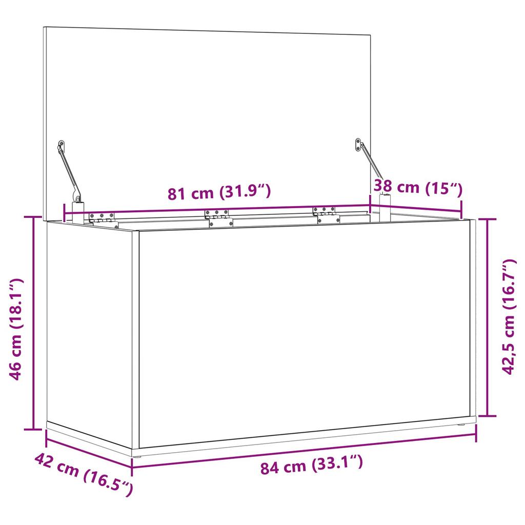 Коробка для хранения одежды в спальне, коробка для хранения мелочей в гостиной, многофункциональная коробка для хранения, 84x42x46 см