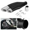 Universal Black 51mm Stainless Steel Motorcycle Double Exhaust Muffler Pipe Modification Parts